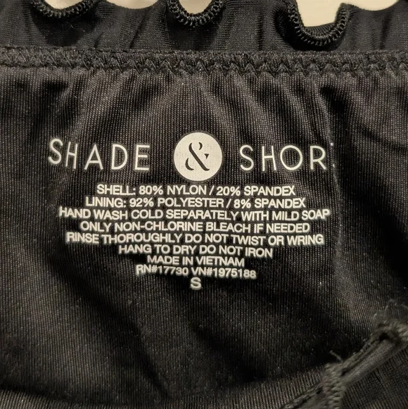 Shade and Shore Black Ruffled Bikini Bottoms Size Small - Picture 2 of 6